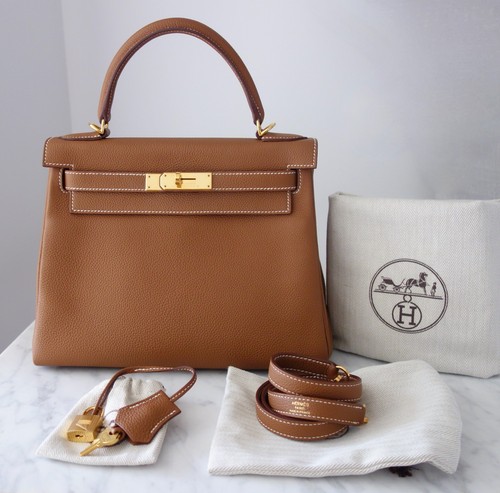 Sac hermes kelly gold - sac,